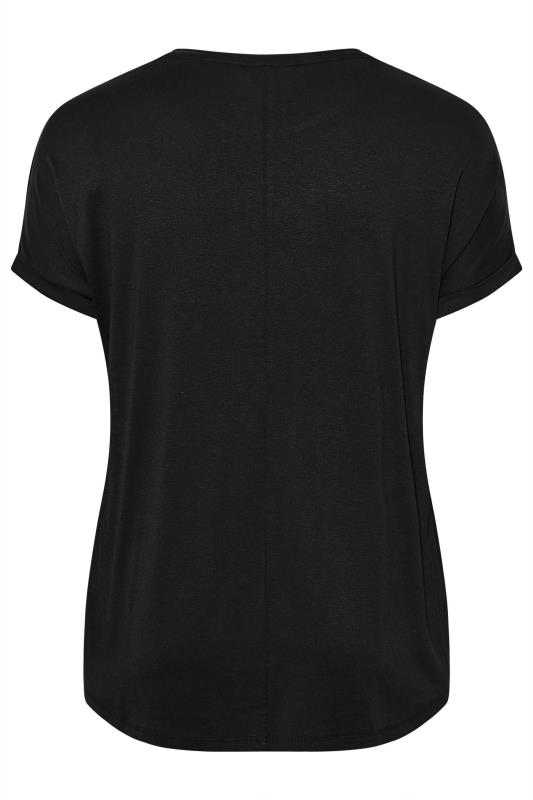 Curve Plus-Size Black & Silver Star Sequin T-Shirt 7