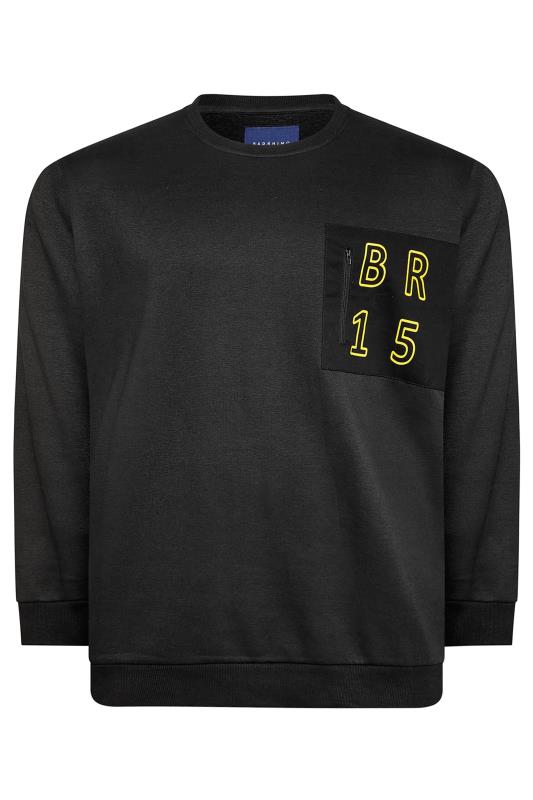 BadRhino Big & Tall Black BR15 Pocket Sweatshirt 4