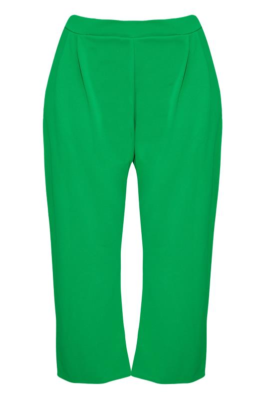 LIMITED COLLECTION Curve Bright Green Wide Leg Trousers_X.jpg