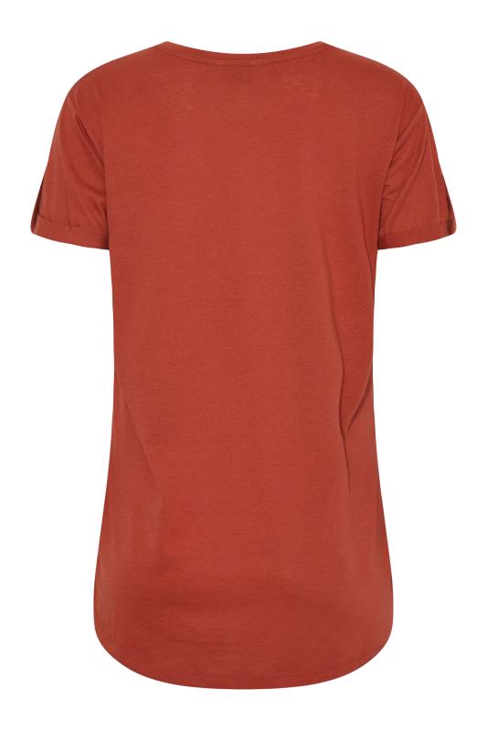 LTS Tall Rust Orange Pocket T-Shirt 7