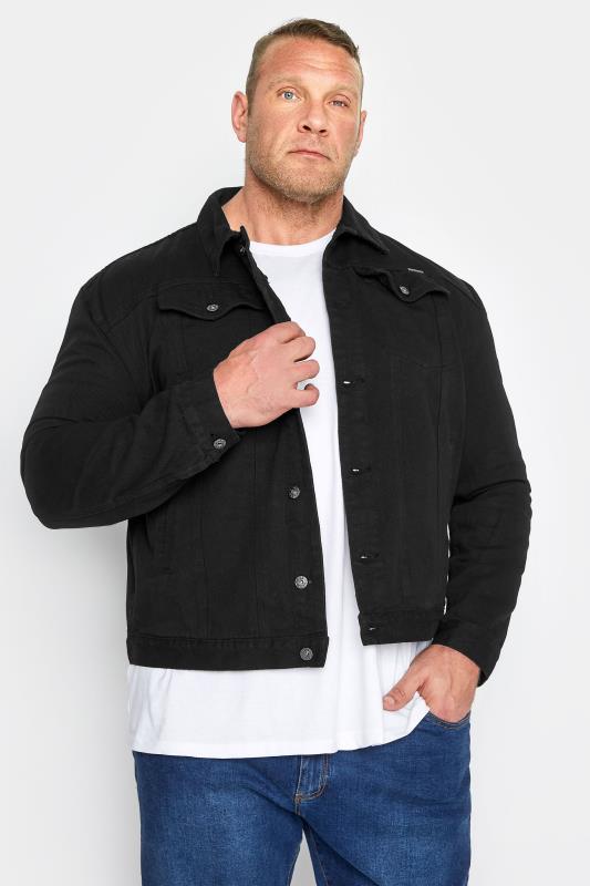 Men's  D555 Big & Tall Black Denim Jacket