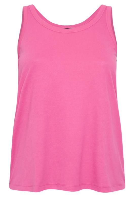 Plus Size Hot Pink Vest Top - Petite | Yours Clothing