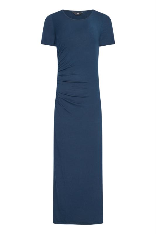 LTS Tall Navy Blue Ruched Maxi Dress 6