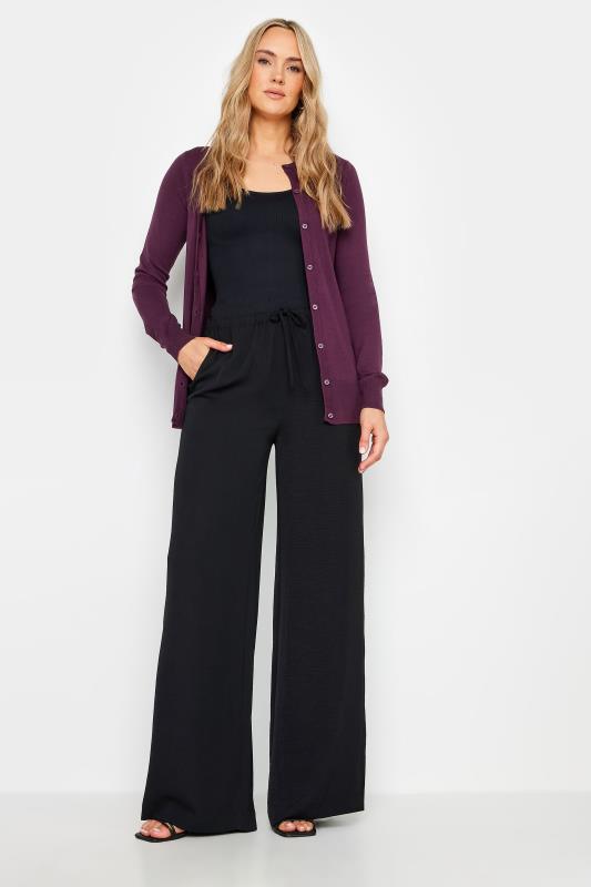 LTS Tall Purple Button Down Knit Cardigan | Long Tall Sally  3