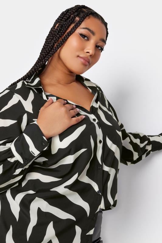 YOURS Plus Size Black Zebra Print Shirt | Yours Clothing 4
