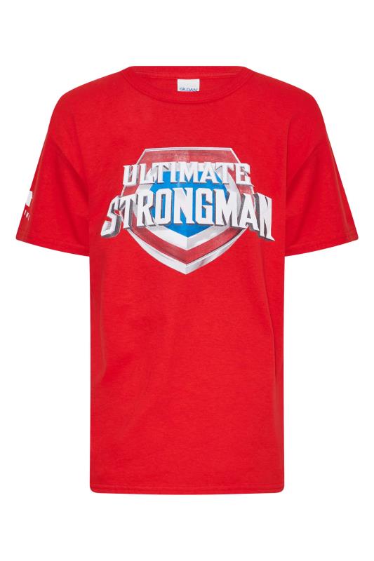 Men's  BadRhino Boys Red Ultimate Strongman T-Shirt
