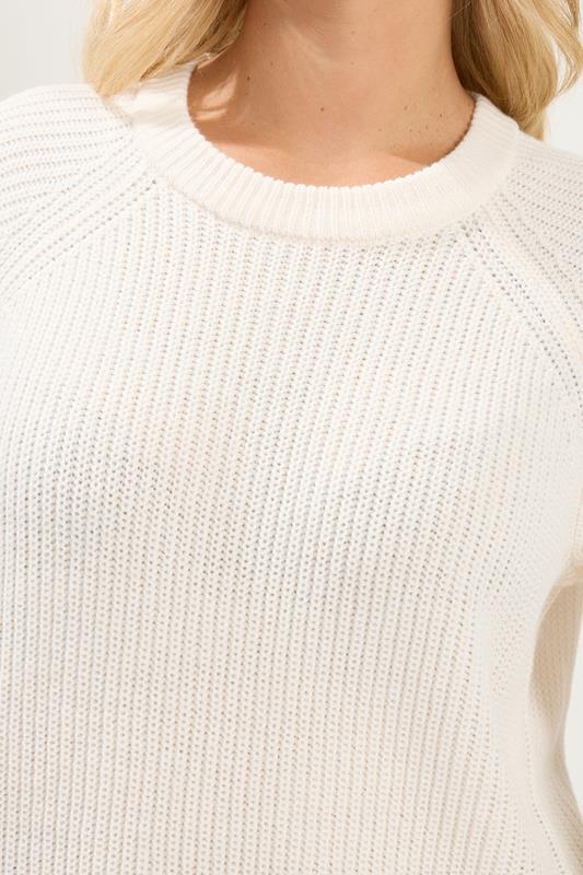 YOURS Plus Size Ivory White Knitted Jumper | Yours Clothing 5
