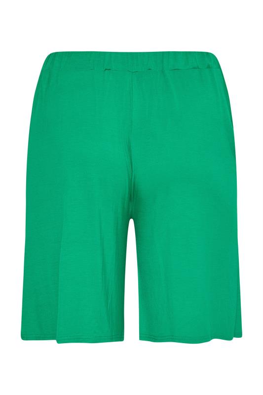 Curve Bright Green Pull On Jersey Shorts 6