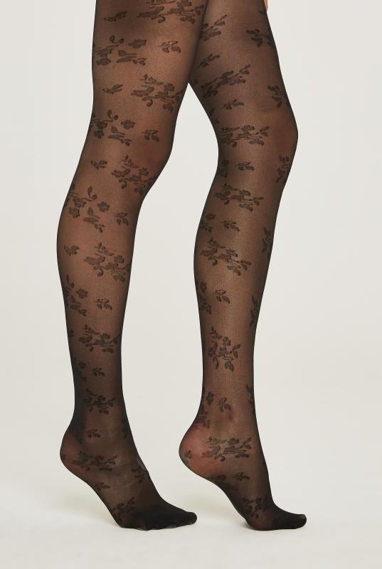 Floral Pattern 15 Denier Tights | Long Tall Sally