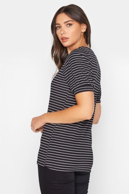 Black Puff Sleeve Stripe T-Shirt_C.jpg