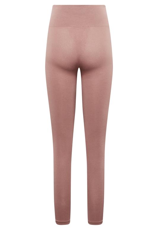 LTS Tall Women's Pink Seamless Ribbed Leggings | Long Tall Sally 5