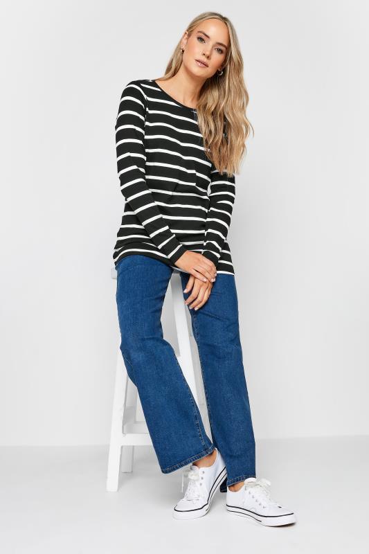 LTS Tall 2 PACK Black Stripe Print Long Sleeve T-Shirts | Long Tall Sally 3
