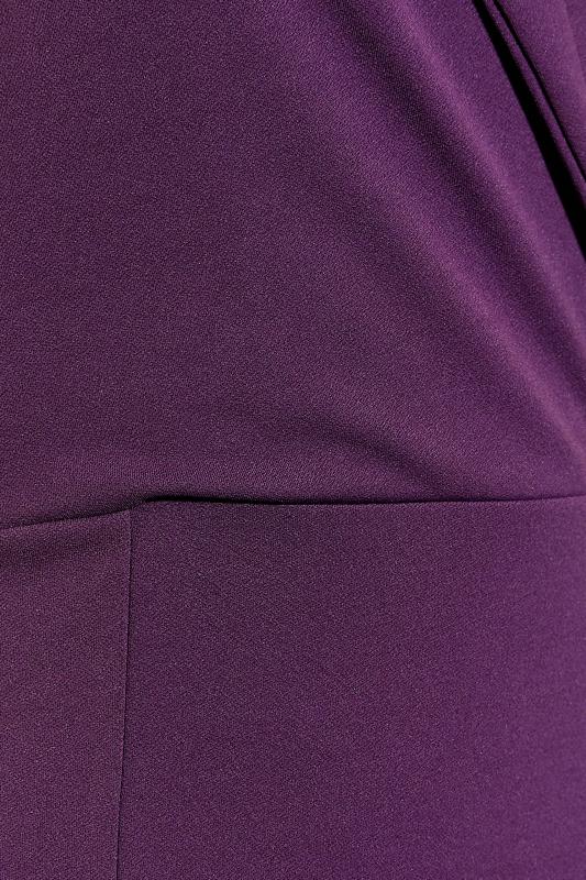LTS Tall Women's Purple Long Sleeve Scuba Blazer Dress | Long Tall Sally 5