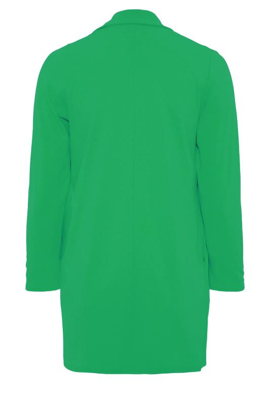 YOURS Curve Plus Size Apple Green Scuba Blazer | Yours Clothing  7