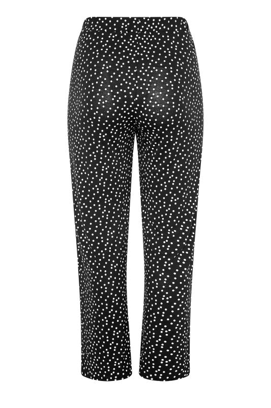 LIMITED COLLECTION Black Polka Dot Pleated Wide Leg Trousers_BK.jpg