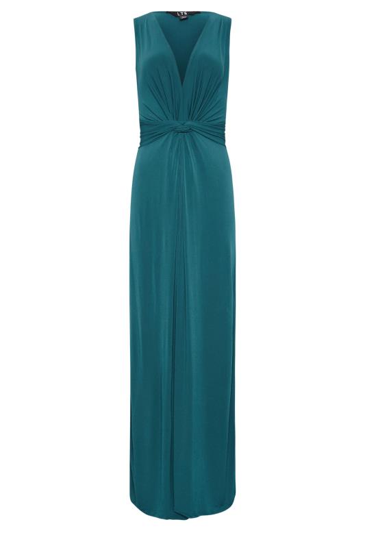 LTS Tall Women's Blue Knot Front Maxi Dress | Long Tall Sally 5