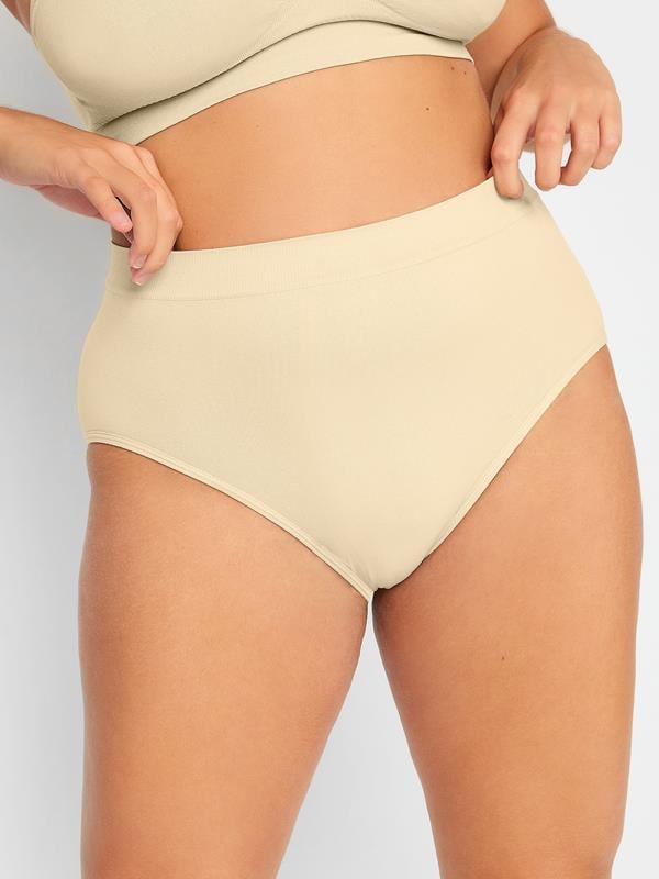  YOURS bragas de cobertura completa sin costuras de control ligero color nude