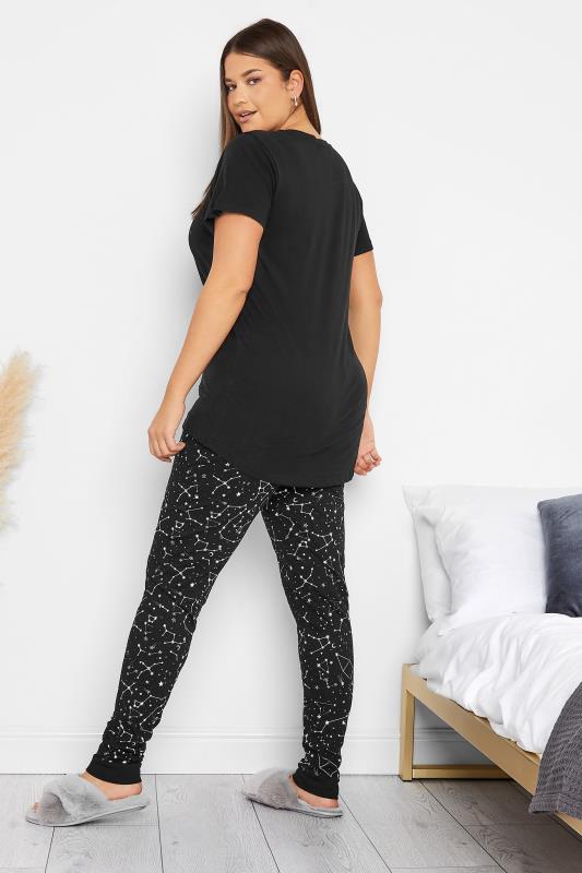 Tall Women's LTS Black 'Out Of This World' Pyjama Set | Long Tall Sally 3