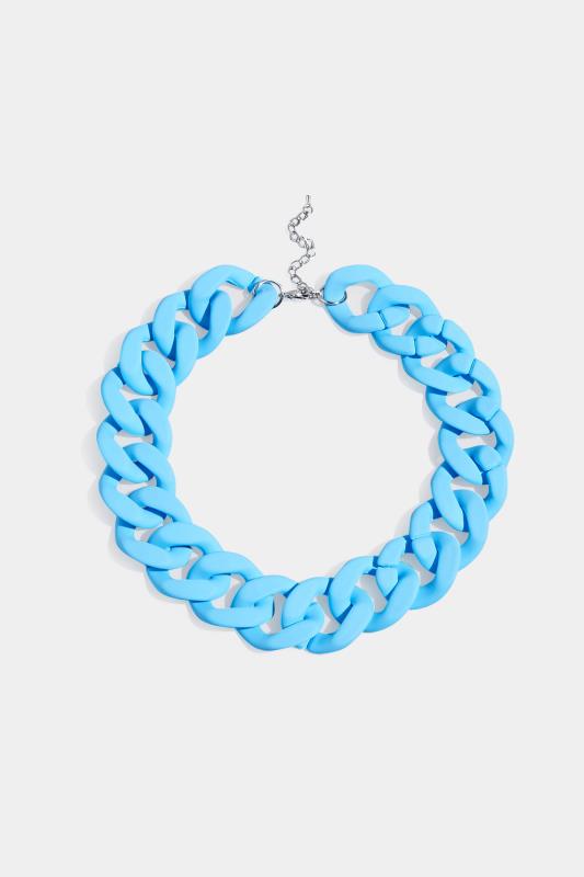 Blue Chunky Chain Necklace_A.jpg