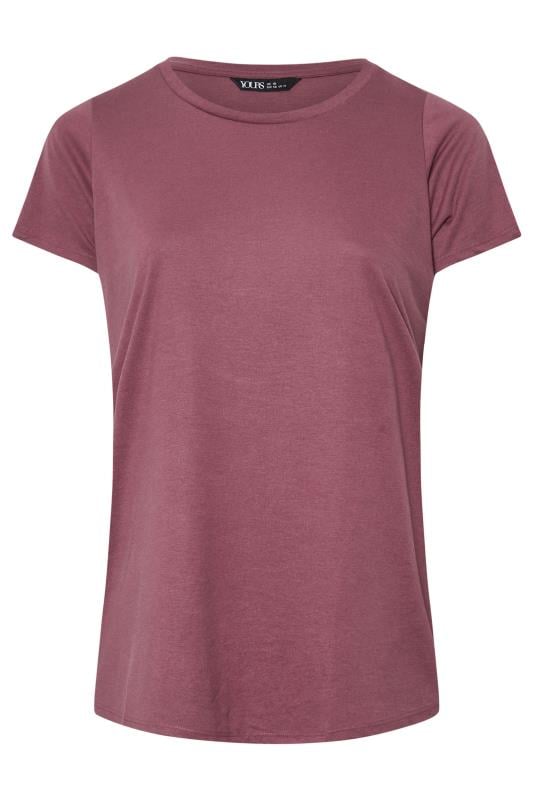 YOURS Plus Size Berry Red Essential T-Shirt | Yours Clothing 5