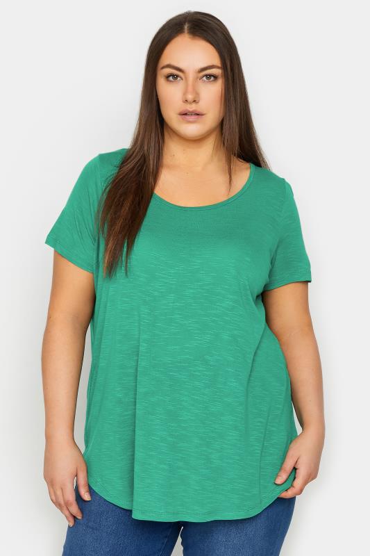 Plus Size  Evans Green Short Sleeve T-Shirt