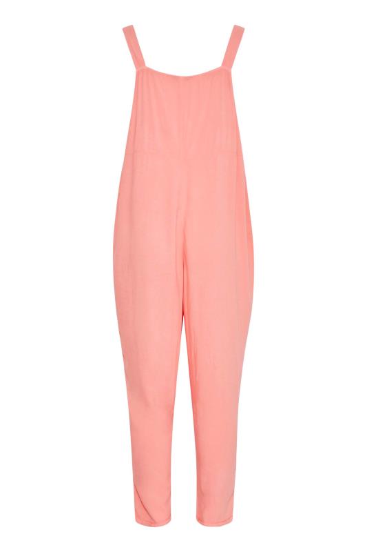 LIMITED COLLECTION Plus Size Pink Pocket Dungarees | Yours Clothing 7