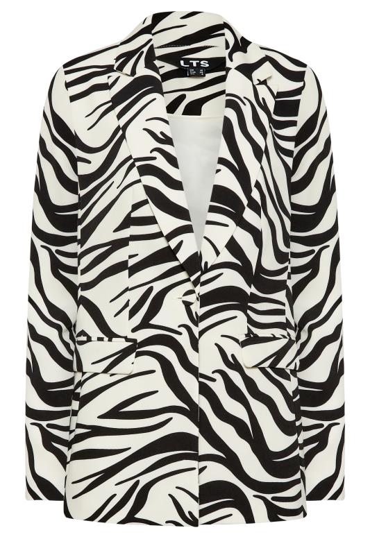 LTS Tall Black & White Zebra Print Tailored Blazer | Long Tall Sally  7