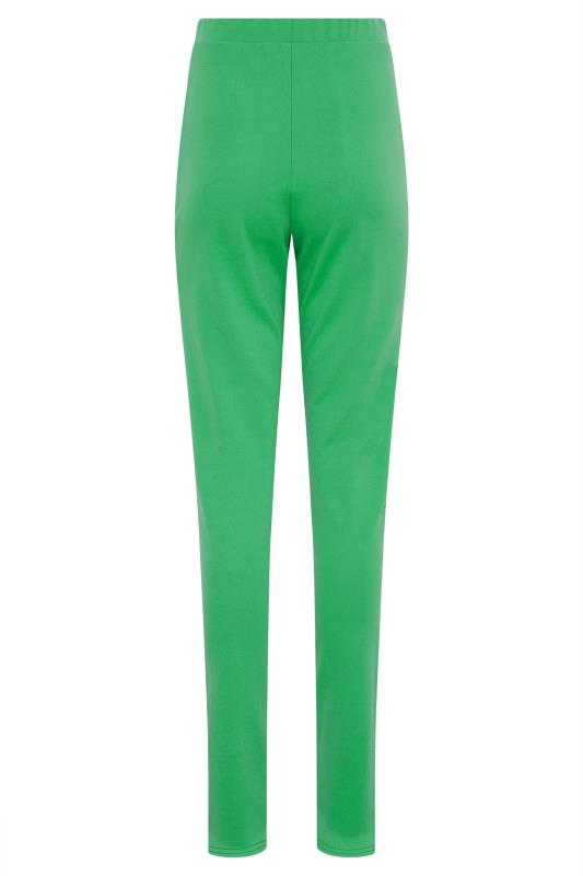 LTS Tall Bright Green Split Front Slim Trousers 5