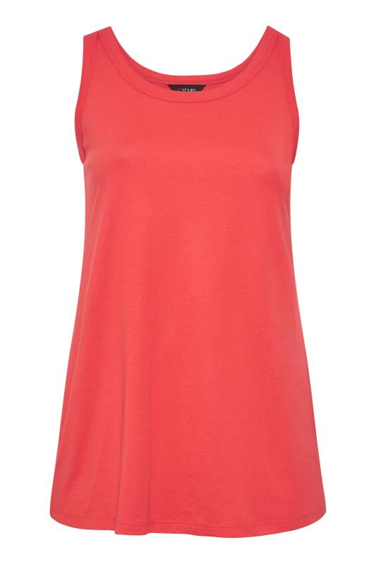 YOURS Plus Size Curve Red Essential Vest Top | Yours Clothing  5