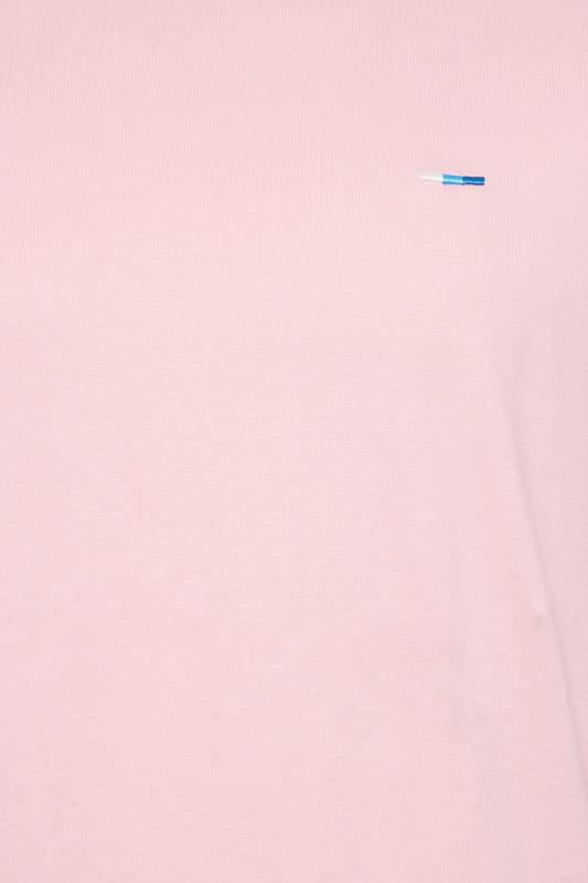 BadRhino Big & Tall Light Pink Plain T-Shirt | BadRhino 2