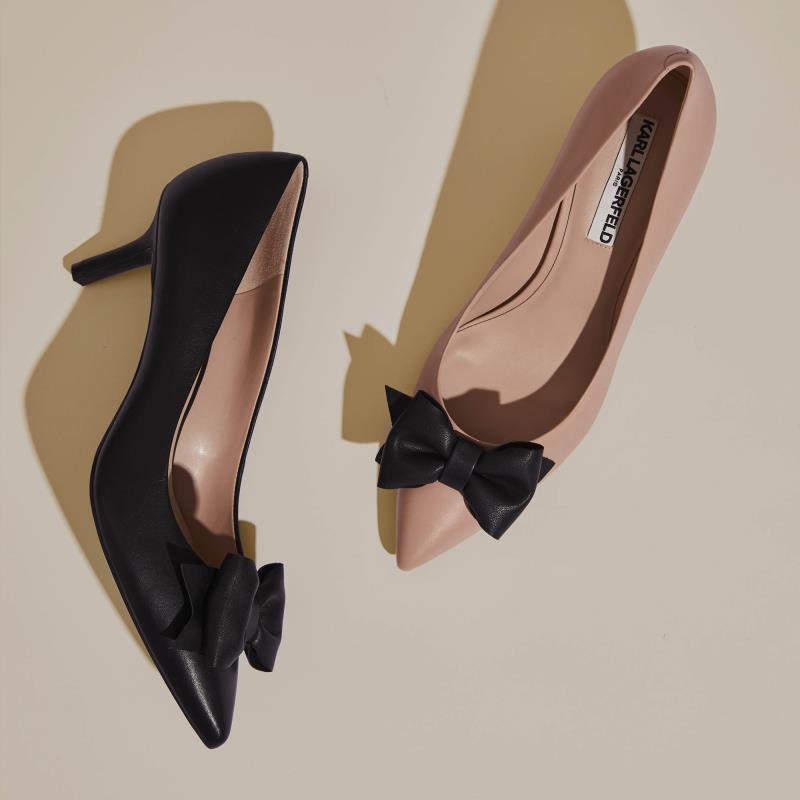 karl lagerfeld bow shoes