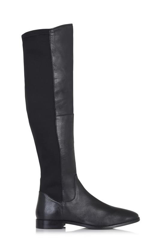 LTS Paris Stretch Back Leather Boot | Long Tall Sally