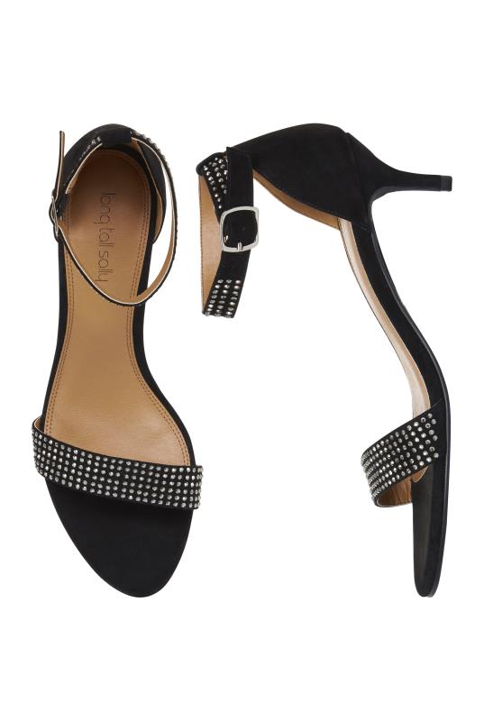 black sparkly kitten heel shoes