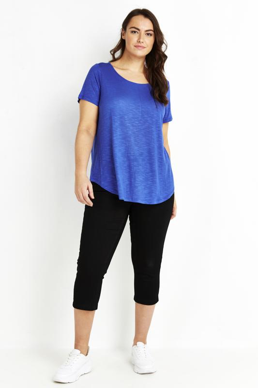 Slub Short Sleeve Tee Cobalt 1