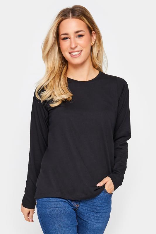 2 PACK Petite Black Stripe Long Sleeve T-Shirt | PixieGirl 4