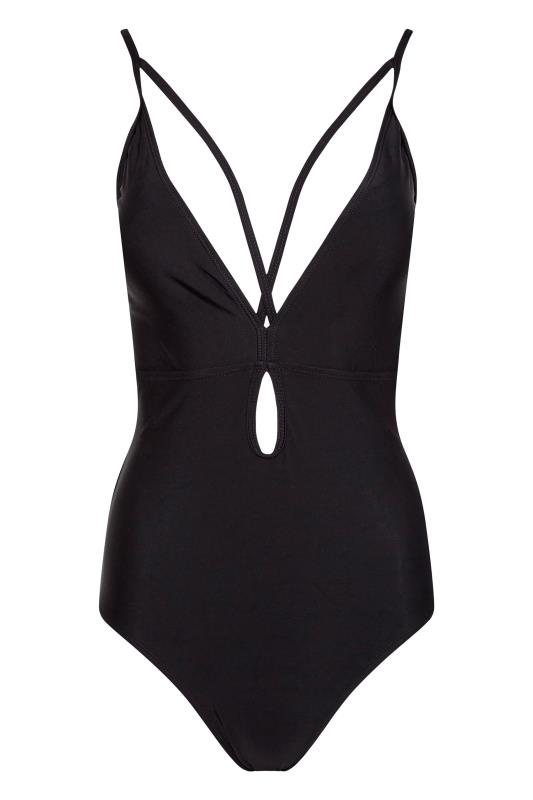 LTS Tall Black Strappy Swimsuit 5