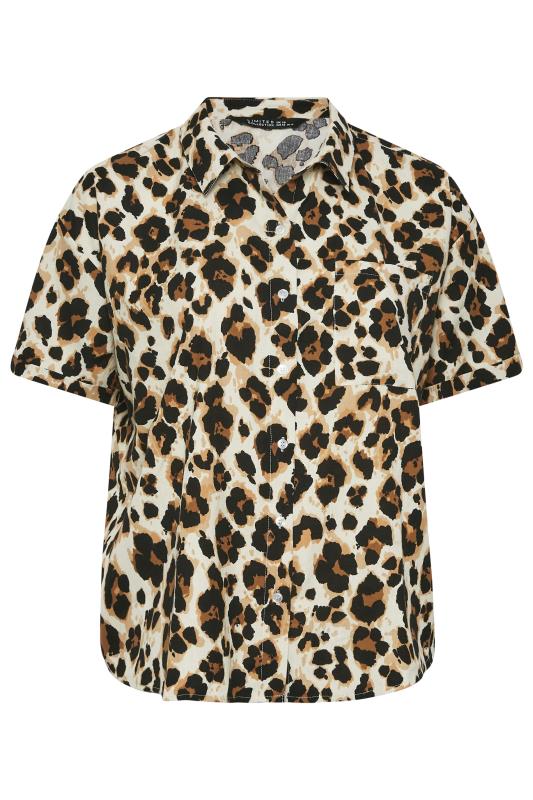 LIMITED COLLECTION Plus Size Brown Leopard Print Shirt | Yours Clothing 9