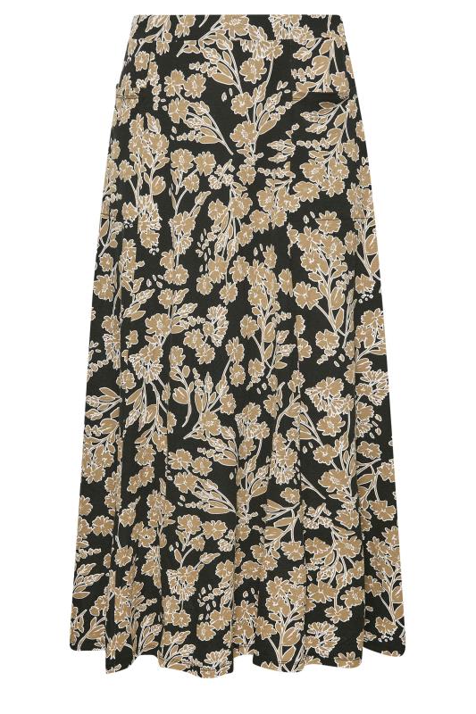 YOURS Curve Black Floral Print Pocket Detail Maxi Skirt | Yours Clothing 5