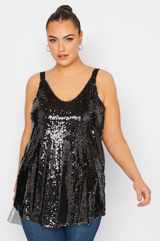 Plus Size Sequin Tops | Sparkly Tops | Yours Clothing