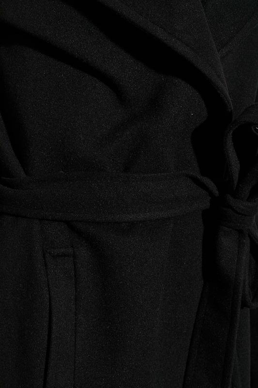 LTS Tall Black Wrap Coat 5