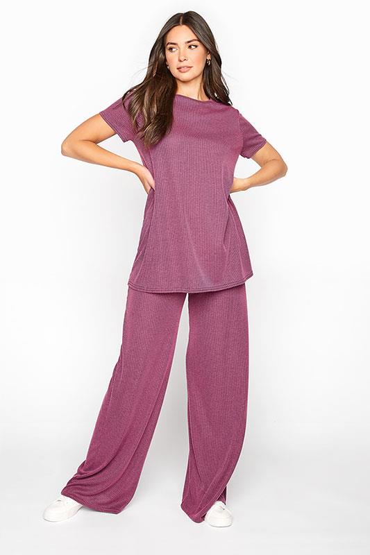 LTS Pink Two Tone Swing Lounge Top | Long Tall Sally  2