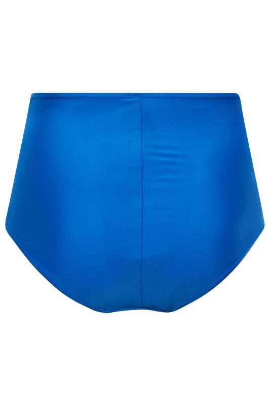 Plus Size Cobalt Blue Super High Waisted Tummy Control Bikini