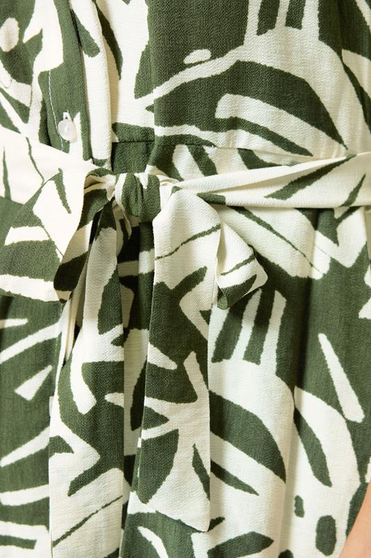 M&Co Green Leaf Print Tunic Shirt | M&Co 4