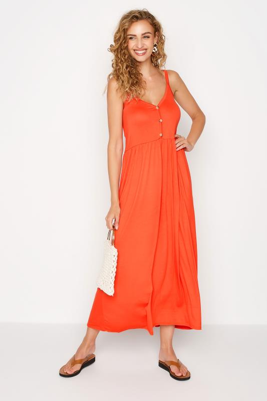 LTS Tall Women's Orange Strappy Sundress | Long Tall Sally 2