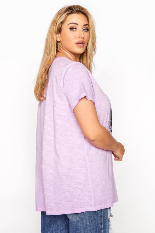 Lilac 'Be Happy' Graphic T-Shirt_C.jpg