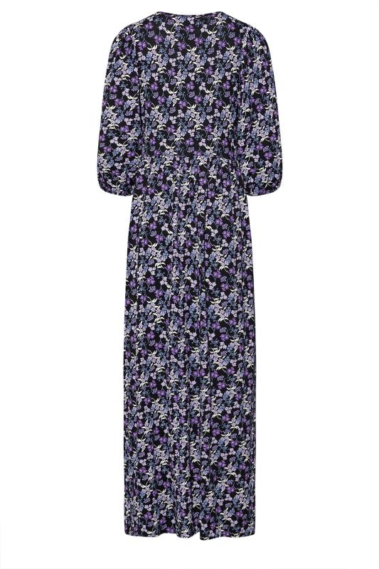 LTS Tall Purple Floral Print Maxi Dress 7