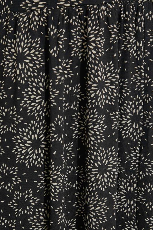 LTS Tall Black Star Burst Print Striped Maxi Dress | Long Tall Sally 4