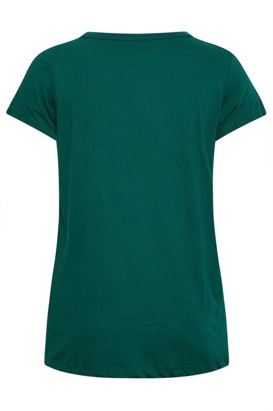 YOURS 3 PACK Plus Size Green & Red T-Shirts | Yours Clothing 13