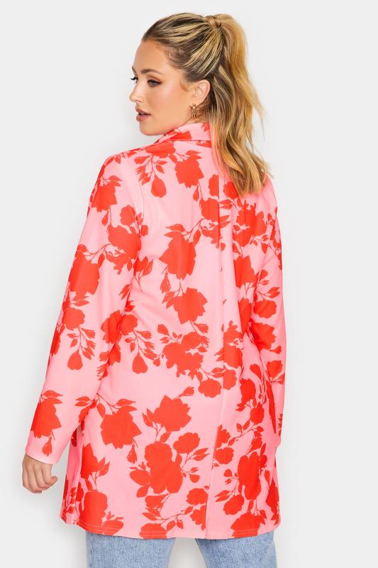LIMITED COLLECTION Plus Size Pink Floral Contrast Blazer | Yours Clothing 3