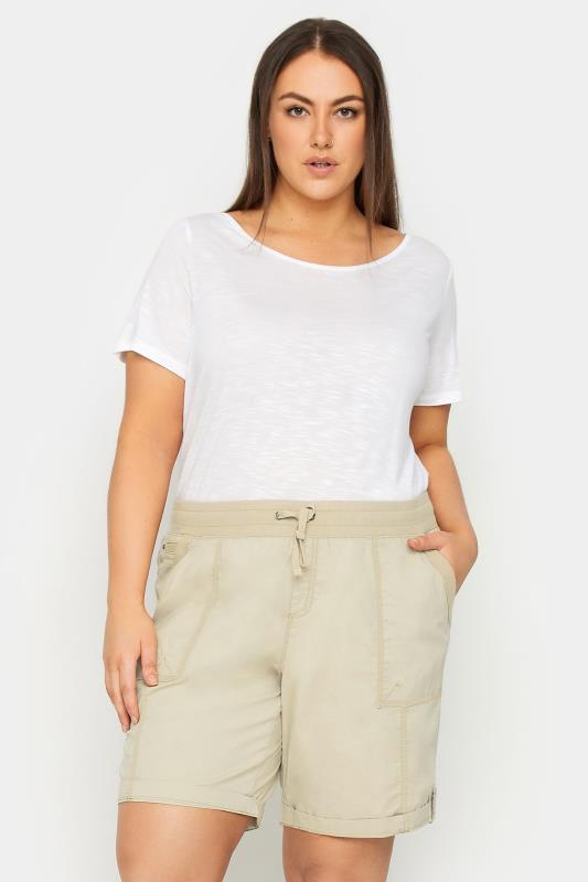  Evans Brown Cotton Relaxed Fit Short